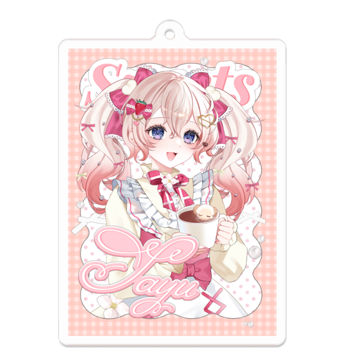 アクリルキーホルダー（コーティング） - 70 x 70 (mm)