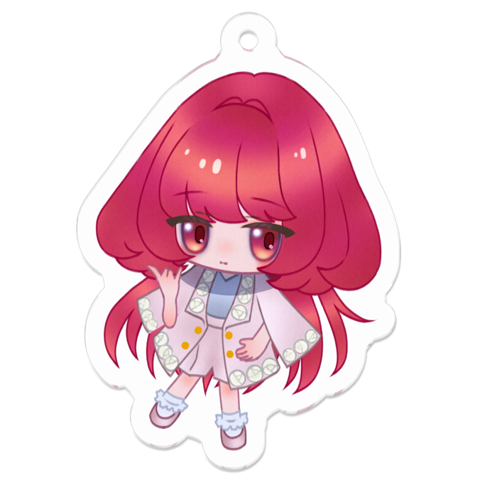 アクリルキーホルダー（コーティング） - 50 x 50 (mm)