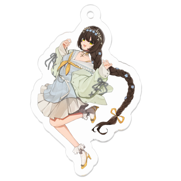 アクリルキーホルダー（コーティング） - 50 x 50 (mm)