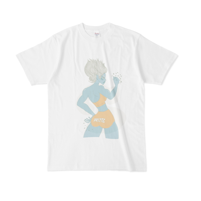 青ぷりぷりちゃんTシャツ - L