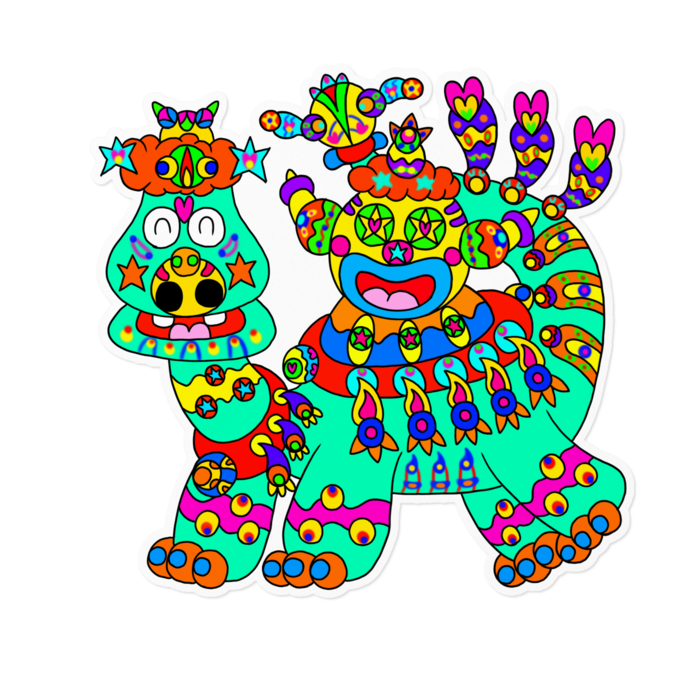 ステッカー - 160 x 160 (mm)