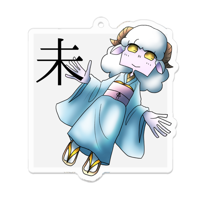 アクリルキーホルダー - 70 x 70 (mm)