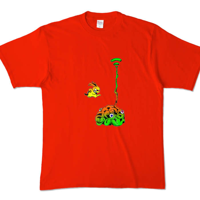 カラーTシャツ - XL - レッド (濃色)(2)
