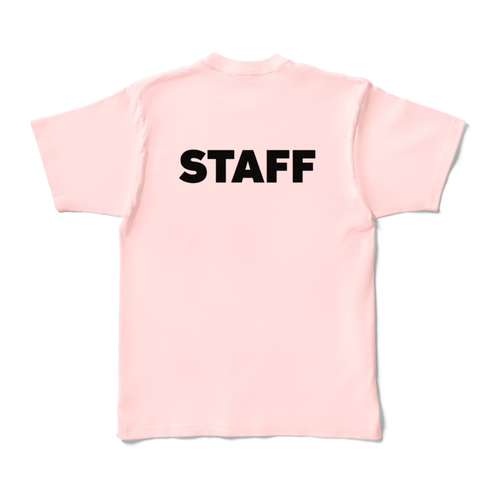 STAFF Tシャツ- XL - ライトピンク (淡色)