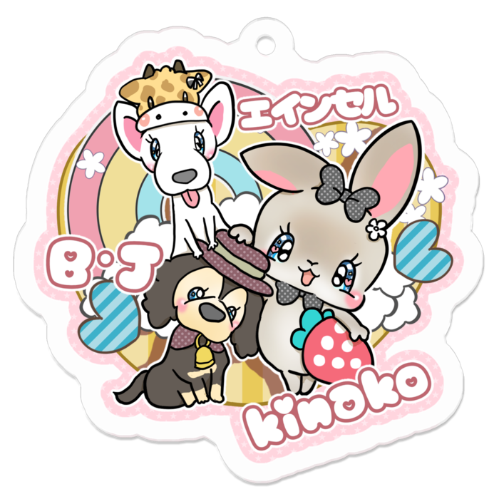 アクリルキーホルダー - 50 x 50 (mm)