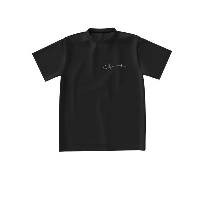 Tシャツ黒（サインロゴ白） - S - 