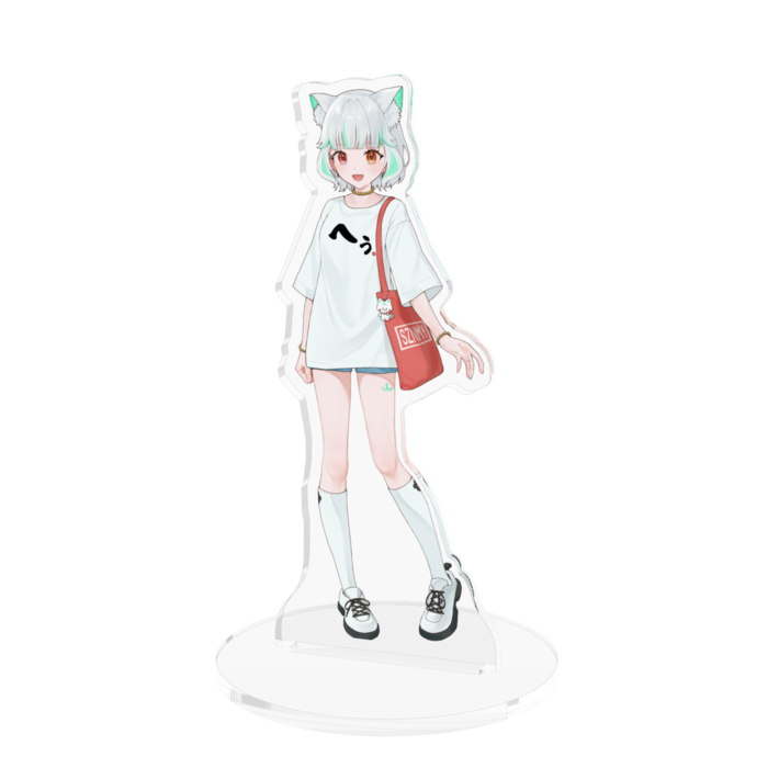 白アクリルスタンド - 100x100mm