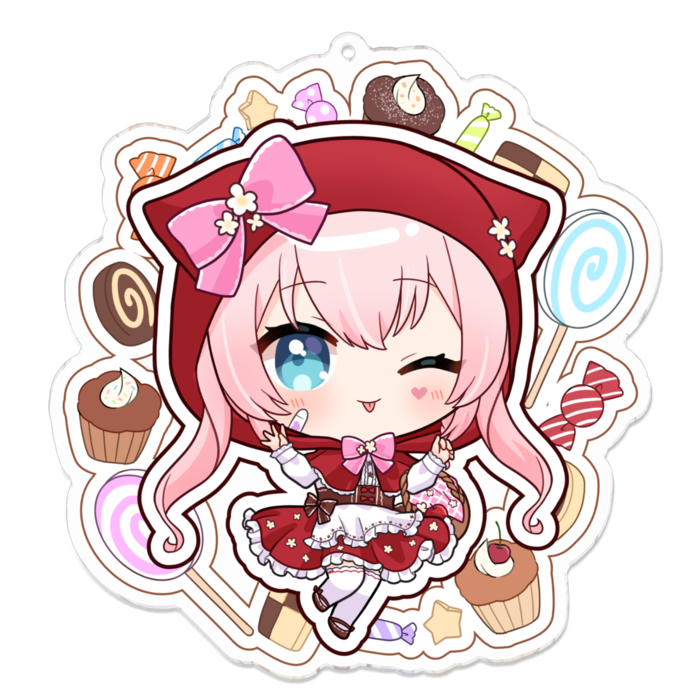 アクリルキーホルダー - 100 x 100 (mm)