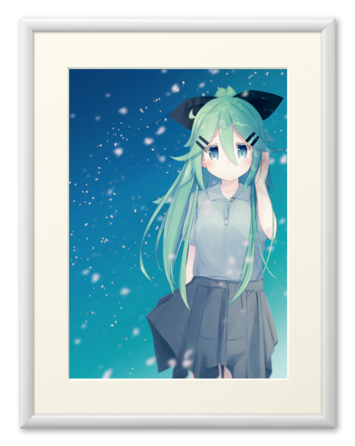 A4サイズ (額色: ホワイト)