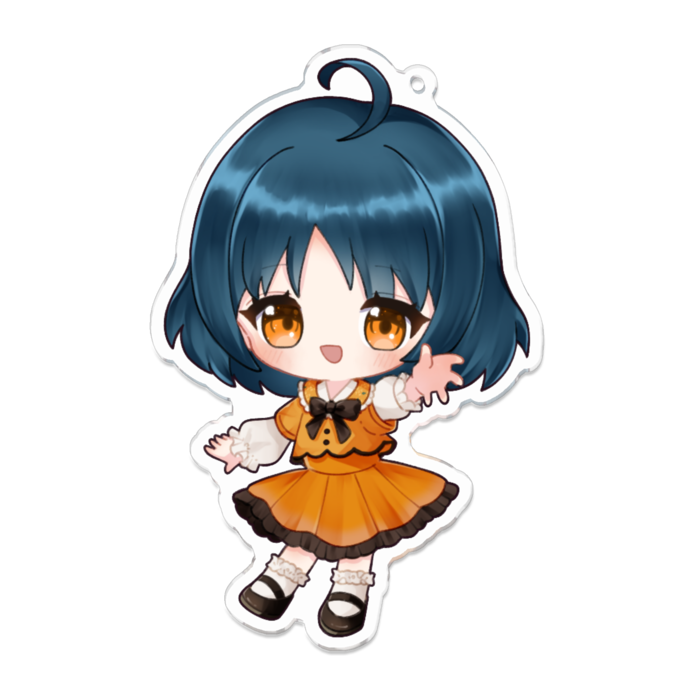 アクリルキーホルダー - 100 x 100 (mm)（ゆな）