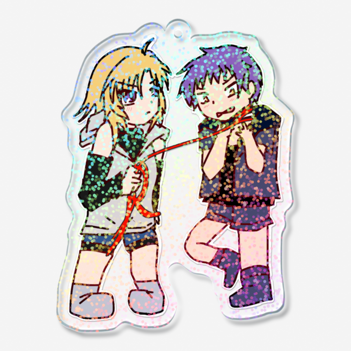 ホログラムアクリルキーホルダー - 70 × 70mm
