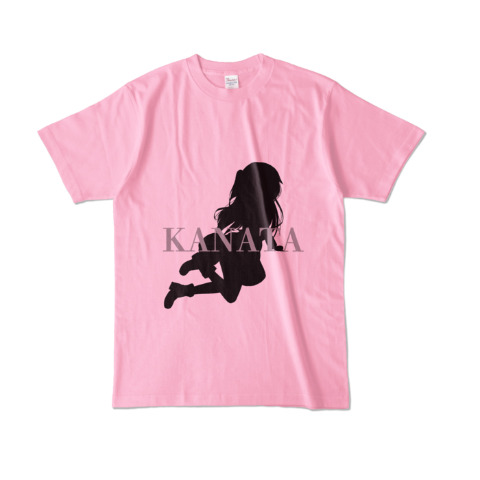 カラーTシャツ - L - ピーチ (淡色)