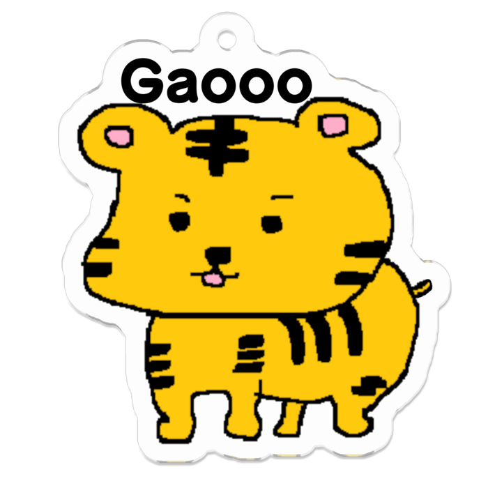 アクリルキーホルダー(コーティング) - 50 x 50 (mm)