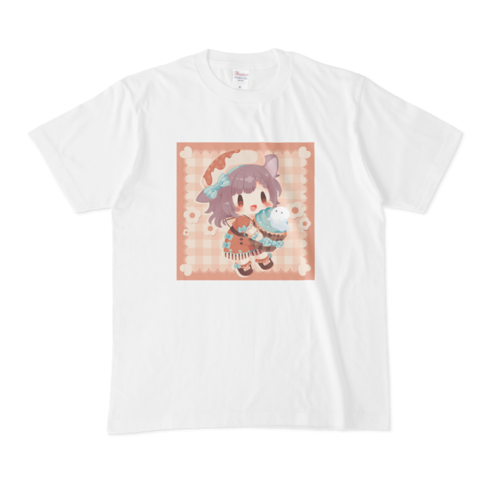 Tシャツ - M - 白(1)(バレンタイン)