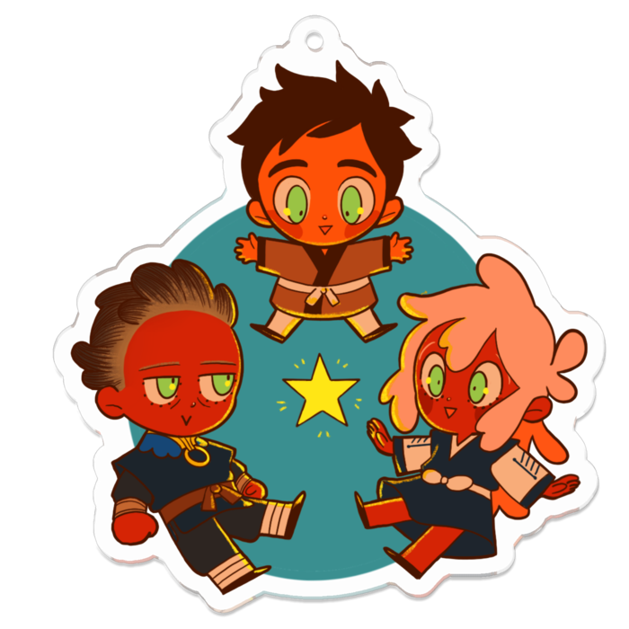 アクリルキーホルダー - 70 x 70 (mm)