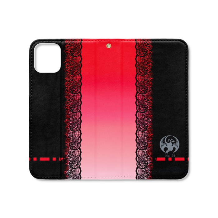 手帳型iPhoneケース（ベルトなし） - iPhone 11 - ストラップ穴 あり