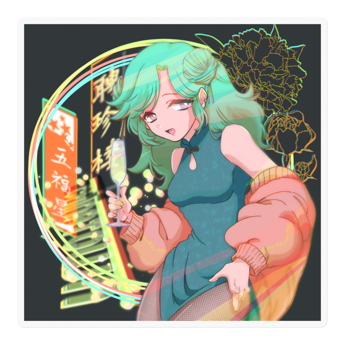 ステッカー - 100 x 100 (mm)