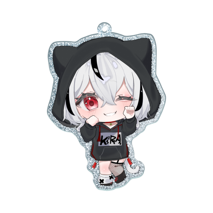 ラメアクリルキーホルダー - 70 × 70mm