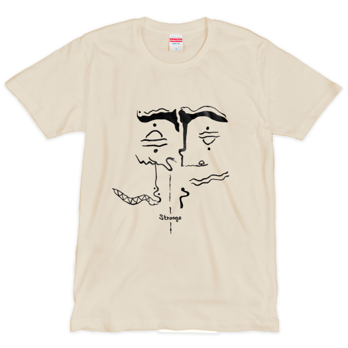 Strange T-shirt(Natural) - L -