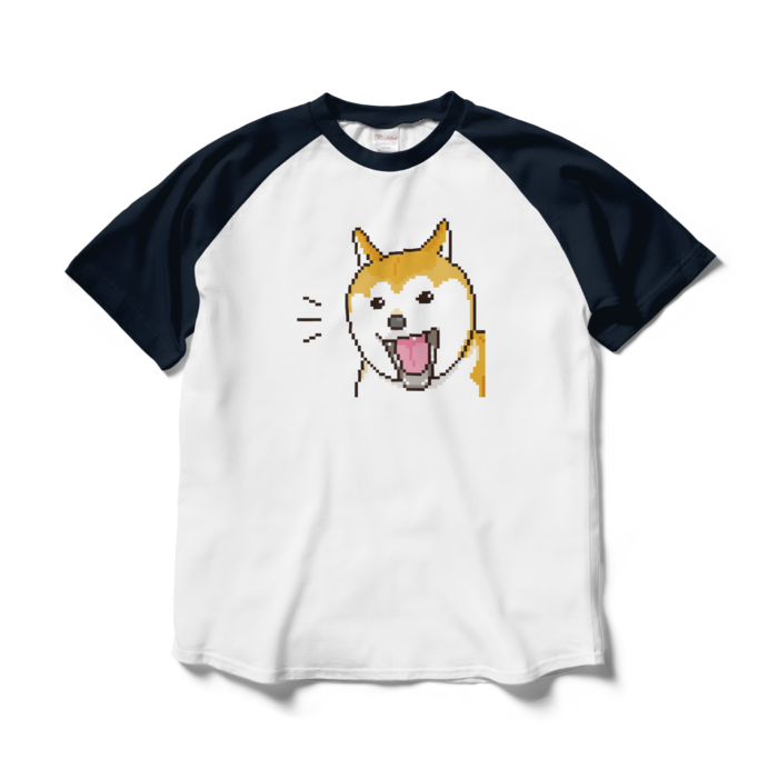 ラグランTシャツ - L - ホワイト×ネイビー