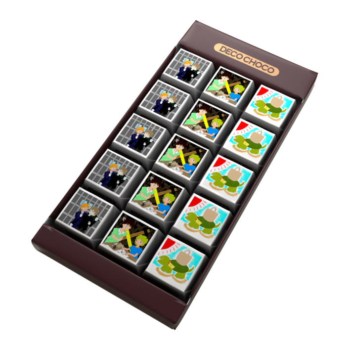 DECOチョコ - 列ごとにデザイン