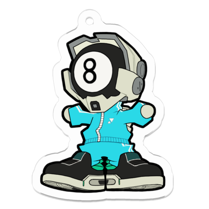 アクリルキーホルダー - 50 x 50 (mm)