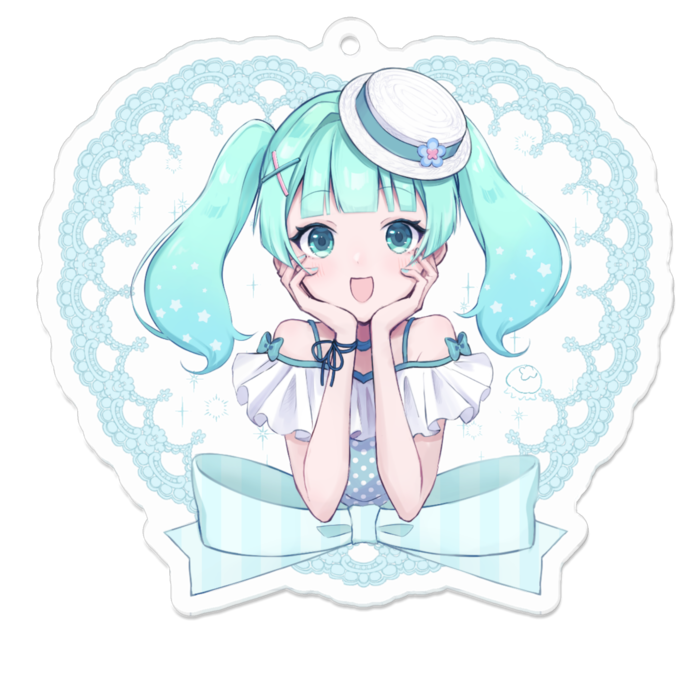 アクリルキーホルダー - 70 x 70 (mm)