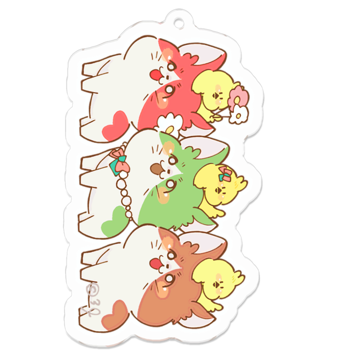 アクリルキーホルダー - 70 x 70 (mm)