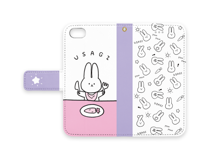 手帳型iPhoneケース - iPhone 7 - ストラップ穴 あり