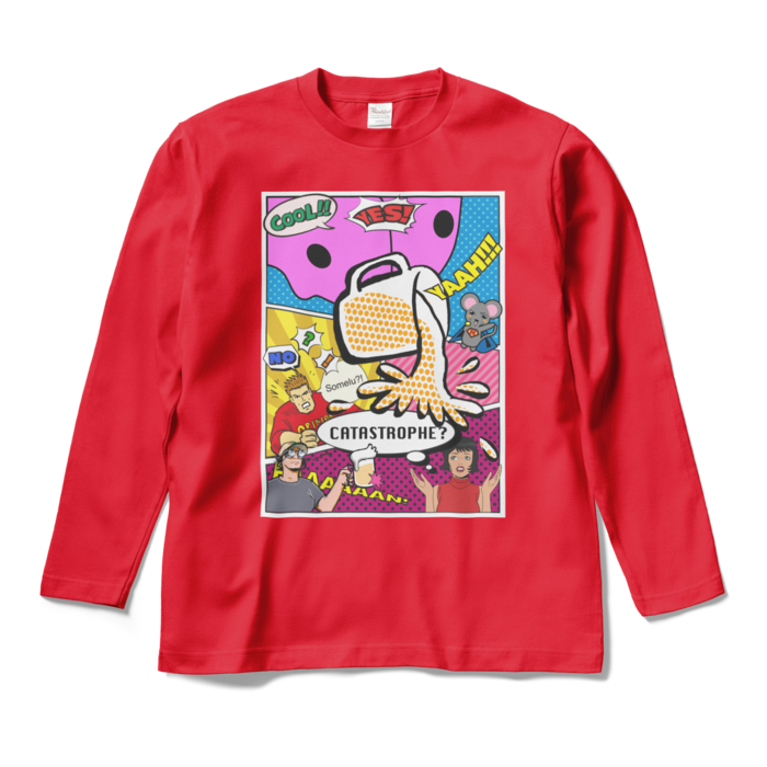 ロングスリーブTシャツ - M - レッド