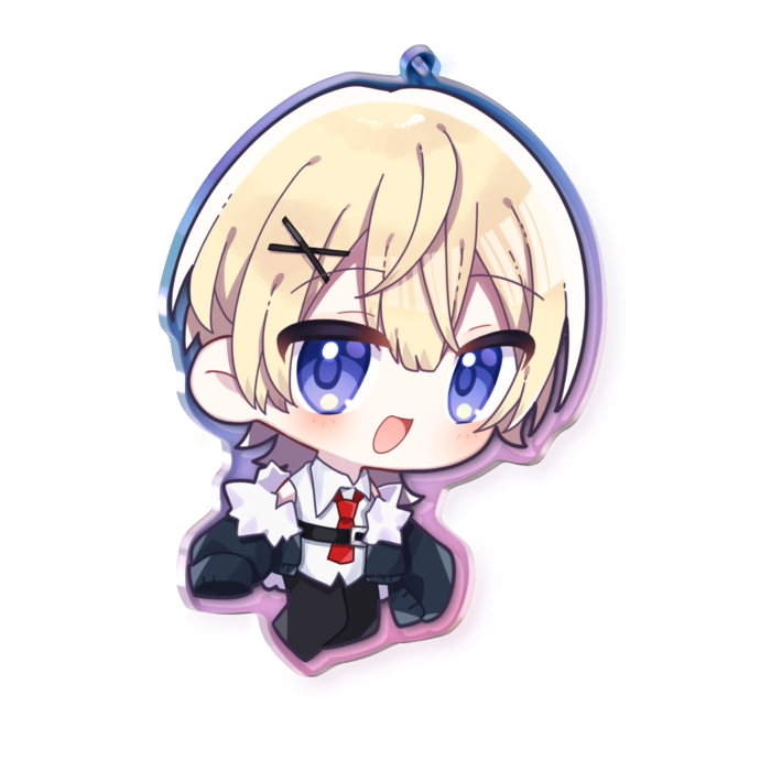 オーロラアクリルキーホルダー - 100 × 100mm