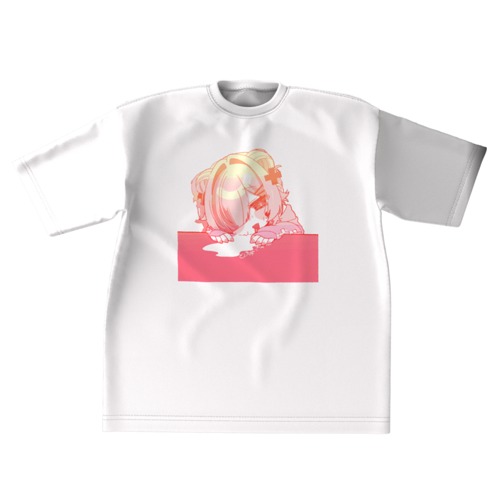 ビッグシルエットTシャツ（ホワイト） - XL - 正面