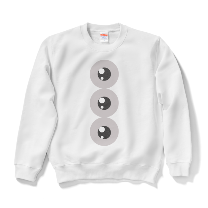 めだま三兄弟スウェット - S - ホワイト