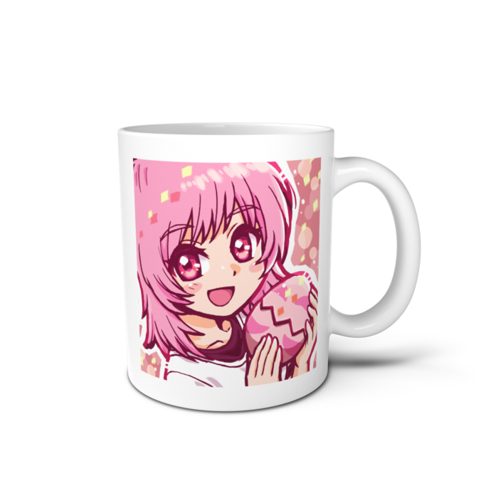 マグカップ(右) - 直径 8 cm / 高さ 9.5 cm