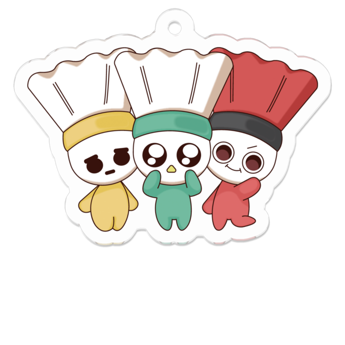 アクリルキーホルダー - 50 x 50 (mm)