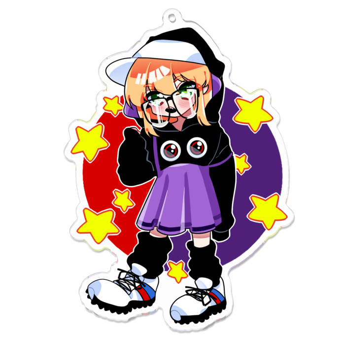 アクリルキーホルダー - 100 x 100 (mm)