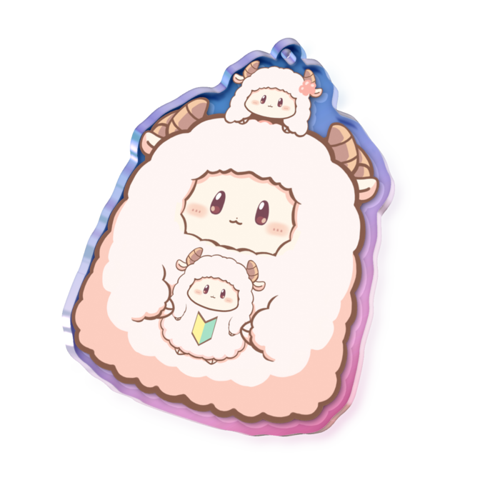 けだま⑥ - 70 × 70mm