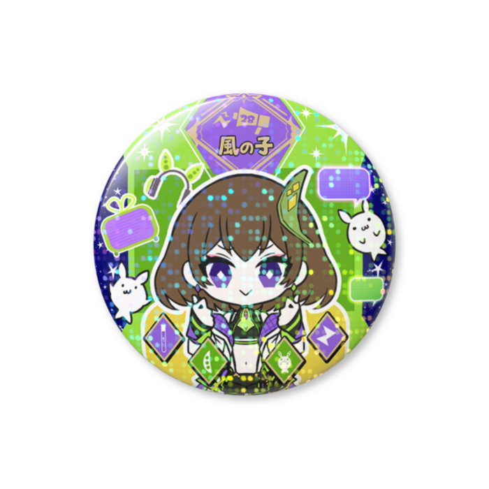 【ぺ】📢風矢ホログラム缶バッジ