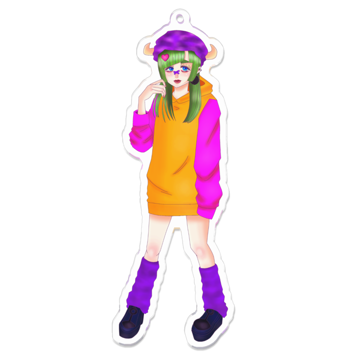 アクリルキーホルダー - 100 x 100 (mm)