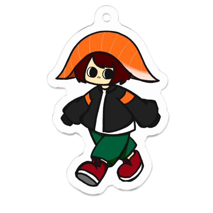 アクリルキーホルダー（コーティング） - 50 x 50 (mm)