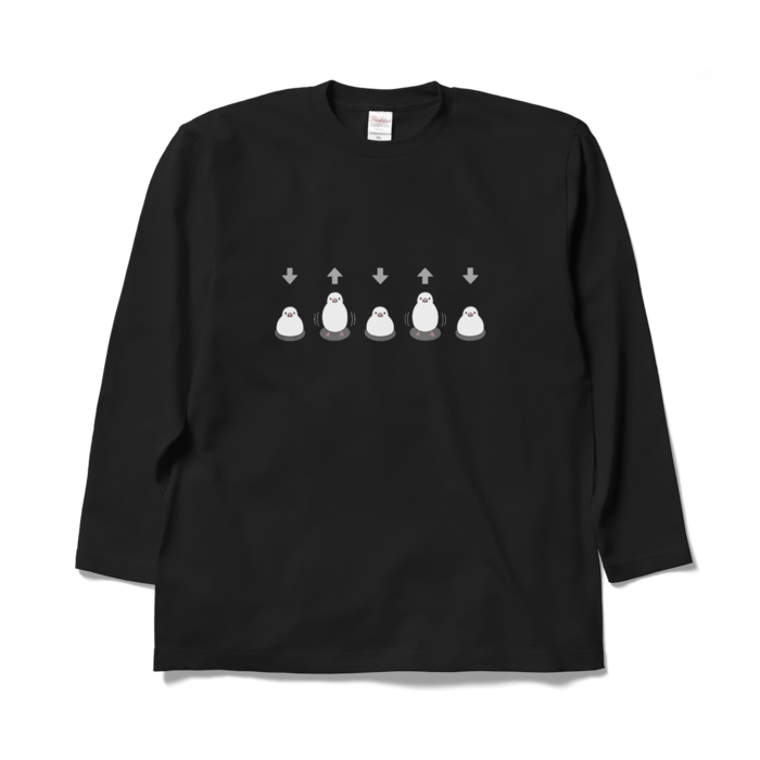ロングスリーブTシャツ　黒色　XL