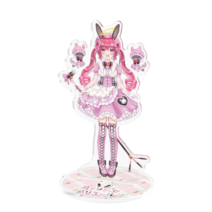 魔法少女・ピンク・マイク後・笑顔