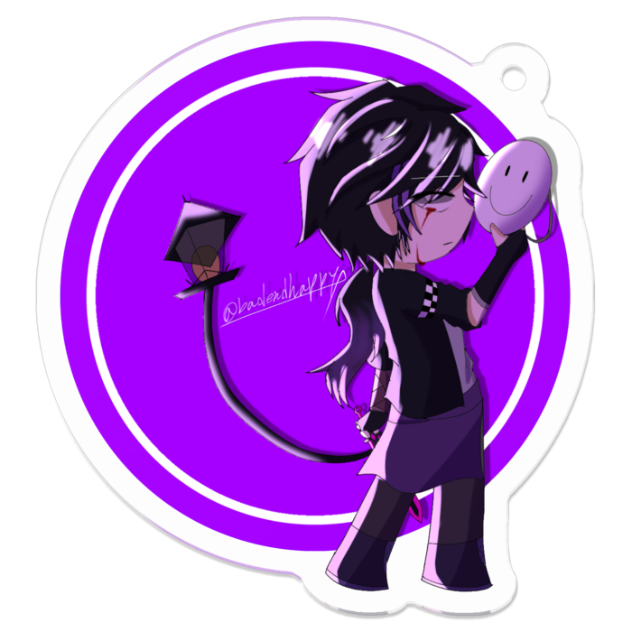 アクリルキーホルダー（コーティング） - 50 x 50 (mm)