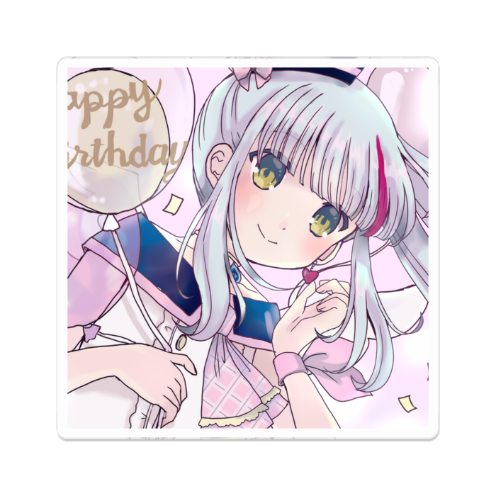 アクリルバッジ - 70 x 70 (mm)