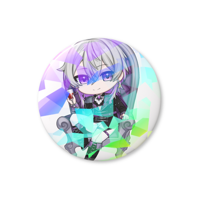 ミニキャラクリスタル缶バッジ - 44mm