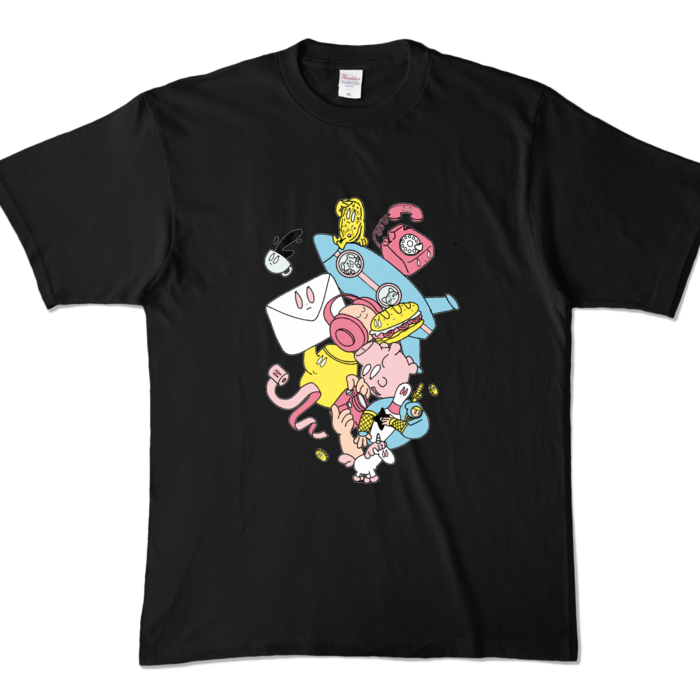 カラーTシャツ - XL - ブラック (濃色)