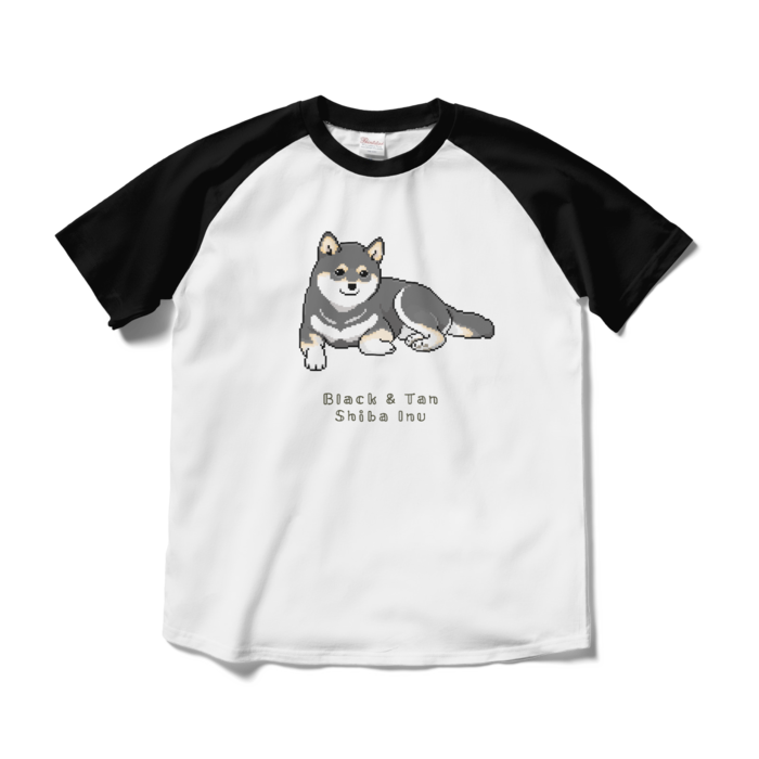 ラグランTシャツ - M - ホワイト×ブラック/Raglan T-Shirt (Size M) White & Black