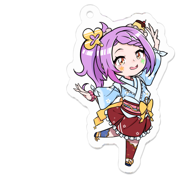 アクリルキーホルダー - 50 x 50 (mm)