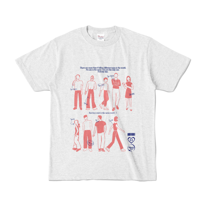 アッシュTシャツ - S - blue