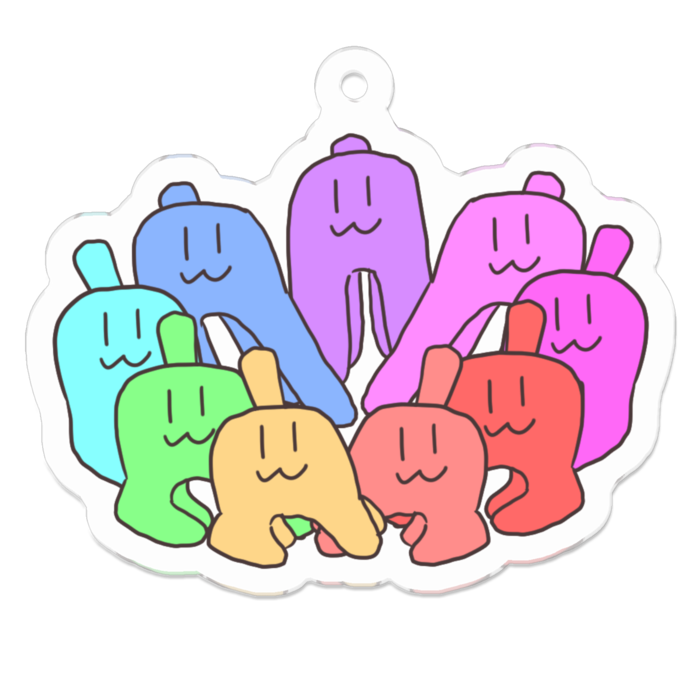 アクリルキーホルダー - 50 x 50 (mm)